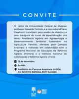 Campus Arapiraca realiza aula inaugural da Residência Agrária em Agroecologia