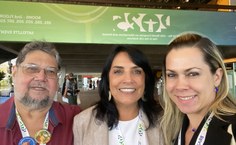 Octavio Presgrave, Luísa Maria Gomes de Macedo Braga, atual coordenadora do Concea (Conselho Nacional de Experimentação Animal) e Eveline Marques