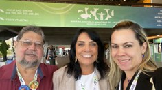 Octavio Presgrave, Luísa Maria Gomes de Macedo Braga, atual coordenadora do Concea (Conselho Nacional de Experimentação Animal) e Eveline Marques