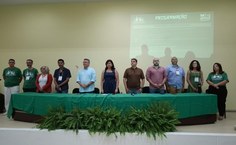 Mesa de honra na abertura da Semabio