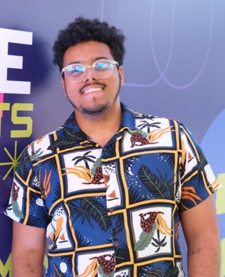 Thiago Santos, estudante do sexto período do curso de Design