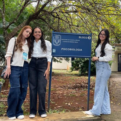 Isabel Jordanah Pessoa, Jaine Passos e Laize Oliveira na USP