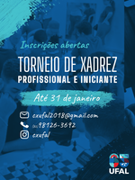 Ufal promove Torneio de Xadrez para categorias profissional e iniciante