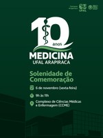 Medicina da Ufal em Arapiraca celebra dez anos com mostra científica e corrida