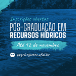 Ufal abre inscrições para pós-graduação em Recursos Hídricos e Saneamento