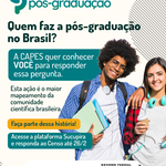 Censo da Pós-Graduação da Capes deve ser respondido até 26 de fevereiro