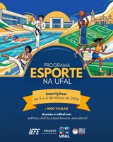 Programa Esporte na Ufal oferta mais de 1.800 vagas em modalidades esportivas