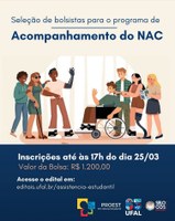 Ufal abre inscrições para bolsistas do Núcleo de Acessibilidade em Maceió