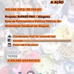 Ufal Arapiraca seleciona bolsistas para projeto sobre alimentação saudável