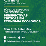 Economia ecológica é tema de aula aberta na Ufal na próxima semana