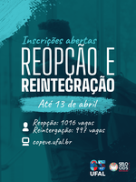 Estudantes da Ufal têm nova chance com editais de reopção e reintegração