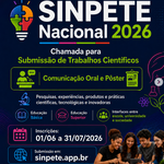 Inscrições abertas para apresentações científicas na Sinpete Nacional