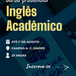 Abertas inscrições para cursos presenciais de inglês acadêmico