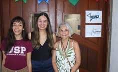 Tharija Borges é a terceira estudante que vem à universidade vinculada ao programa do IQB, com a professora Marilia Goulart