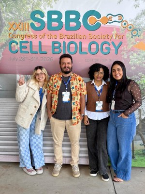 Equipe da Ufal no 23° Congresso da Sociedade Brasileira de Biologia Celular (SBBC 2026), realizado em São Paulo