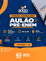 Projeto 'O Mil é Nosso' realiza aulão para o Enem no domingo (27)