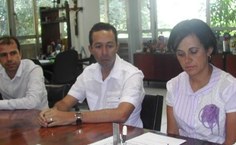 Professores Anderson Dantas e João Xavier receberam os novos empossados