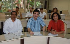 Professores Jorge Brito, José Guibson e Aramis David saíram de seus estados para concretizar projetos na Ufal