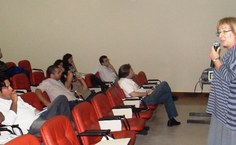 Professora Maria das Graças Tavares ministrou a palestra “O professor universitário: concepções e desafios”.