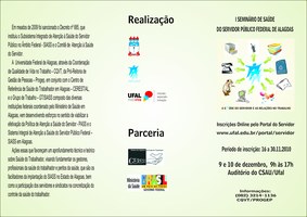 Inscrições abertas para o I Seminário de Saúde