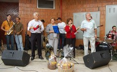 Chefe do Gabinete, Maria José Messias anunciando mais um sorteado