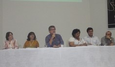 Abertura do evento, no auditório da Reitoria