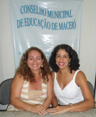 As professoras Edna Lopes e Sandra Regina Paz assumem cargo de presidente e vice no Conselho Municipal de Educação | nothing