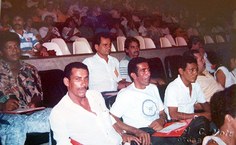 Manoel durante plenária da Fasubra, como representante da Ufal