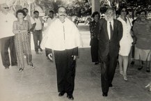 Reitor honorário Rogério Pineiro quando da homenagem ao educador Paulo Freire