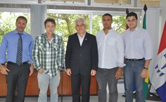 Geórgenes Hilário, Marcos Alexandre, Eurico Lôbo, José Vieira e o representante do DAP, Alan Morais