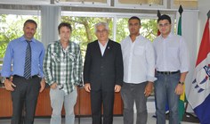 Geórgenes Hilário, Marcos Alexandre, Eurico Lôbo, José Vieira e o representante do DAP, Alan Morais