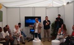 Lançamento do livro na La Maison de Brésil, na Tunísia