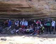 Grupo Pedalando bem Acompanhado na praia de Carro Quebrado