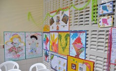 Trabalhos dos alunos foram expostos nas pardes do NDI