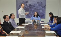 Fred Ebrahim leu termo de posse durante a cerimônia