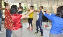 Ginástica em prol da saúde física e mental dos servidores