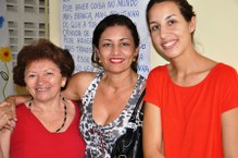 Profª Elza Maria, do Cedu, ao lado da coordenadora pedagógica do NDI