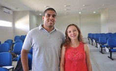 Carlos Eugênio, do campus do Sertão e Franciane da Silva, do campus Arapiraca