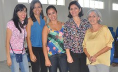 Pró-reitora Silvia Cardeal e equipe de capacitação