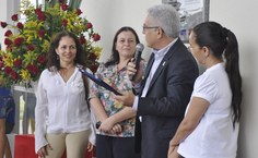 Reitor Eurico Lôbo faz homenagem à professora e vereadora Heloísa Helena