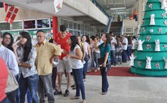 Servidores prestigiaram início das comemorações natalinas