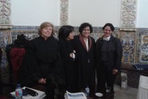 Profa. Cecilia Galvão, Profa. Maria de Fatima, Profa. Marilia Pisco e Jacqueline