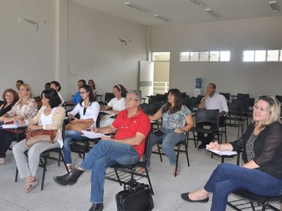 A turma de servidores em aula