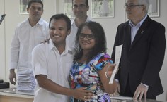 Novos servidores foram prestigiados por seus familiares e amigos