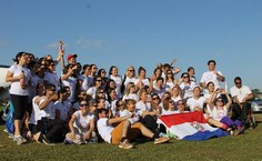 Foto oficial após o salto