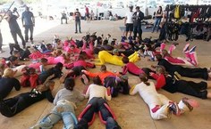 Treino antes do salto