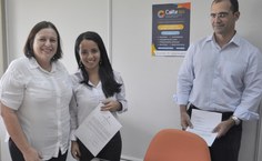 Vanessa Costa, ao receber o termo de posse