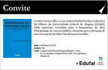 Pesquisador Fábio Lins convida a todos para lançamento do livro sobre Principiologia do Concurso Público