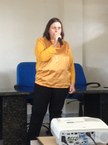 Vice-reitora Rachel Rocha deseja boas-vindas aos novos servidores