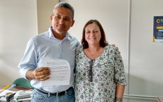 José Batista, professor do ensino básico, técnico e tecnólogo, que veio de Pernambuco para atuar no Núcleo de Desenvolvimento Infantil